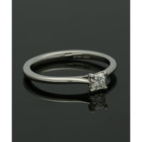 Diamond Solitaire Engagement Ring "The Grace Collection" Certificated 0.25ct Princess Cut in Platinum