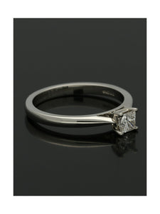 SALE Diamond Solitaire Engagement Ring "The Grace Collection" Certificated 0.30ct Princess Cut in Platinum