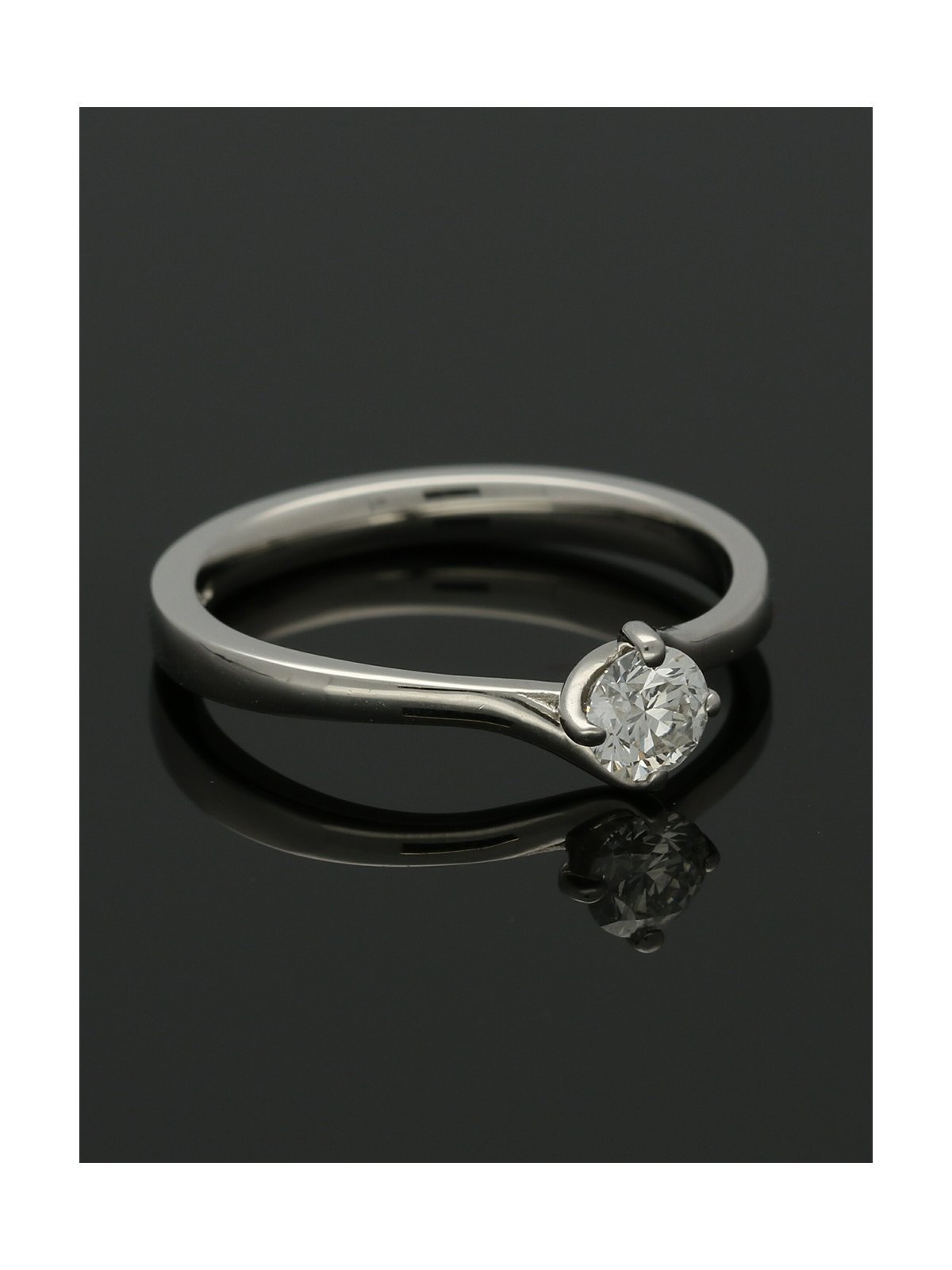Diamond Solitaire Engagement Ring "The Adelaide Collection" 0.33ct Round Brilliant Cut in Platinum