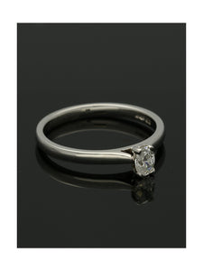 Diamond Solitaire Engagement Ring "The Isabella Collection" 0.25ct Oval Cut in Platinum