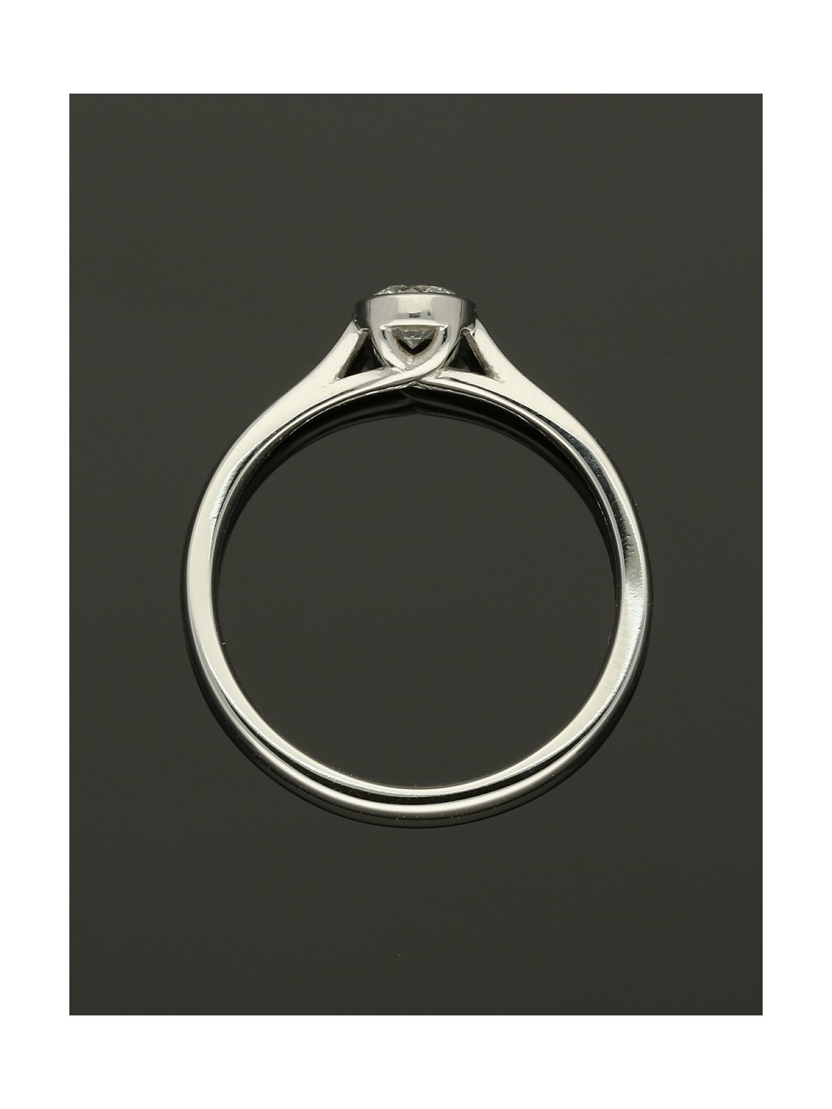 Diamond Solitaire Engagement Ring "The Diana Collection" 0.25ct Round Brilliant Cut in Platinum