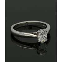 Diamond Solitaire Engagement Ring "The Isabella Collection" Certificated 0.70ct Oval Cut in Platinum