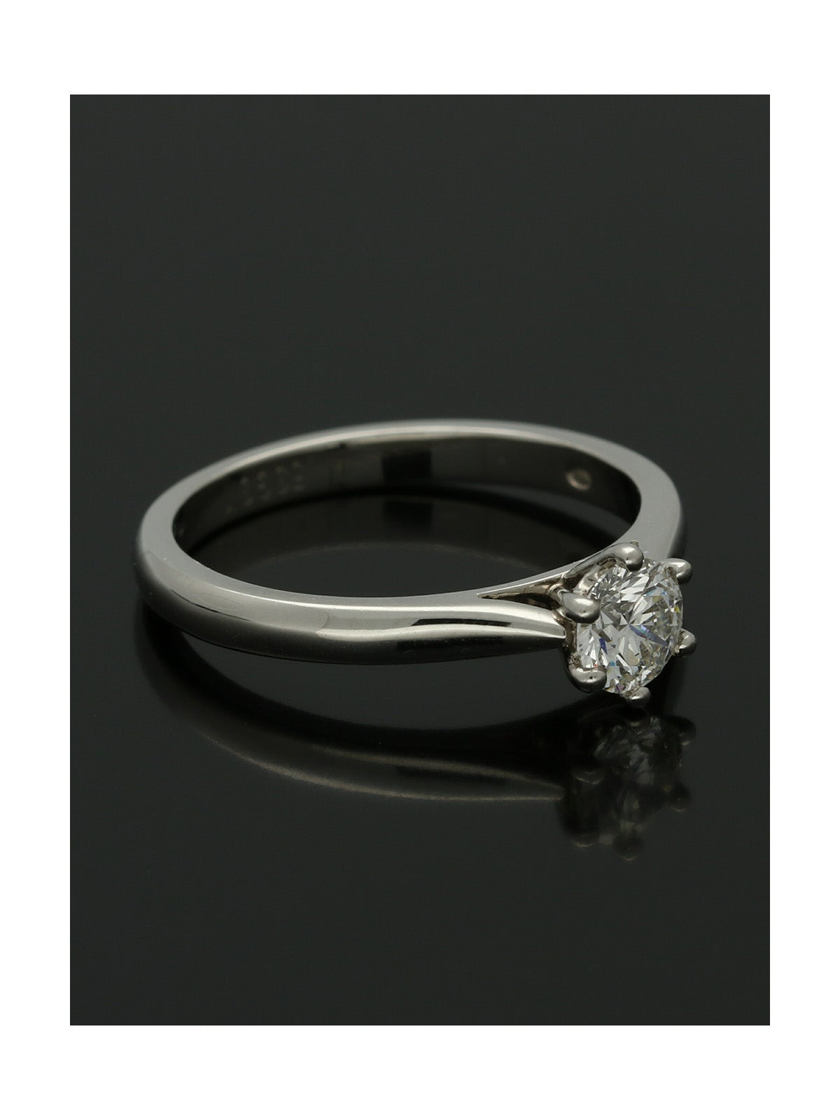 Diamond Solitaire Engagement Ring "The Beatrice Collection" 0.50ct Certificated Round Brilliant Cut in Platinum