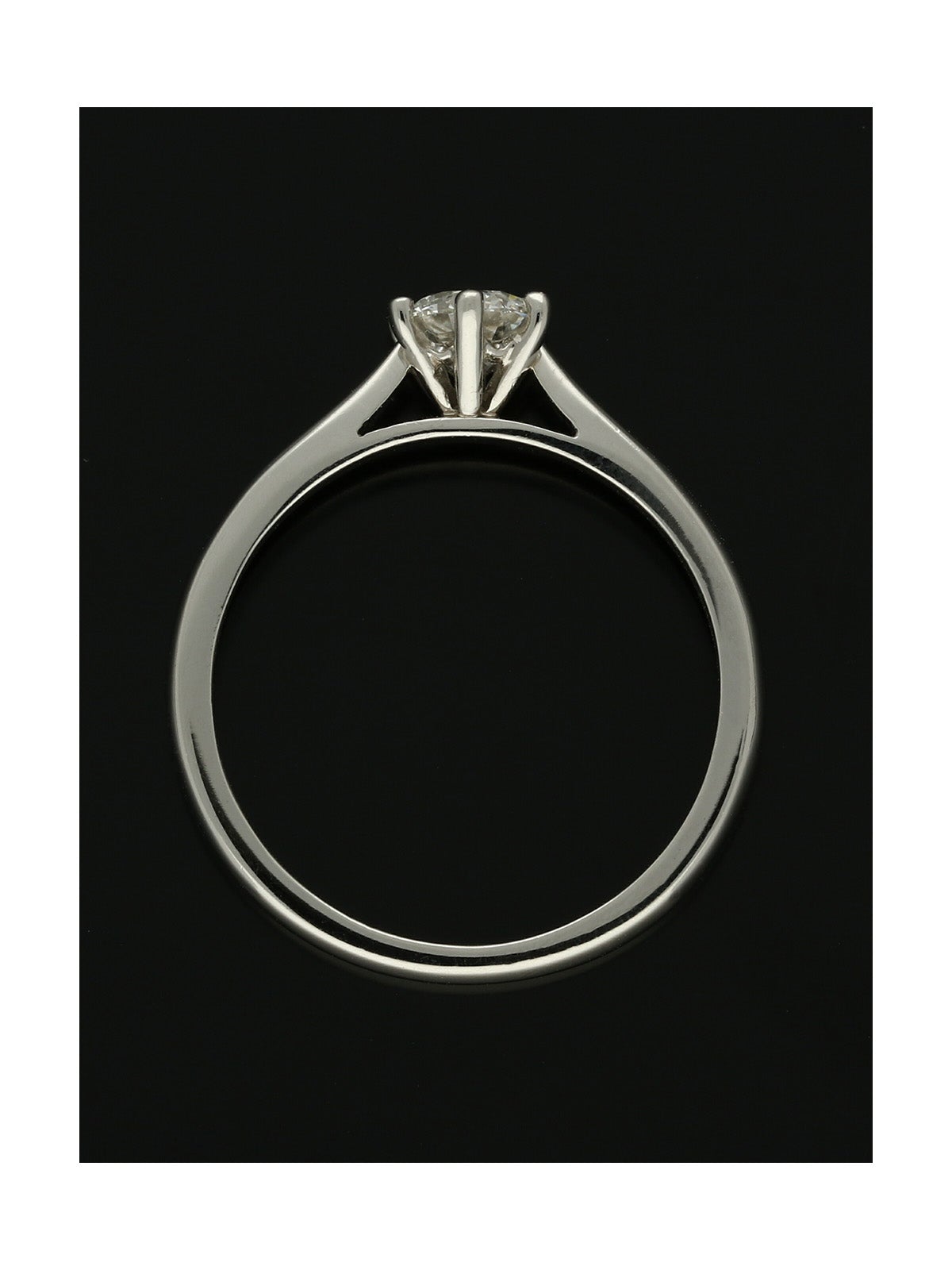 Diamond Solitaire Engagement Ring "The Beatrice Collection" 0.50ct Certificated Round Brilliant Cut in Platinum