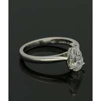 Diamond Solitaire Engagement Ring "The Sophia Collection" Certificated 1.00ct Pear Cut in Platinum