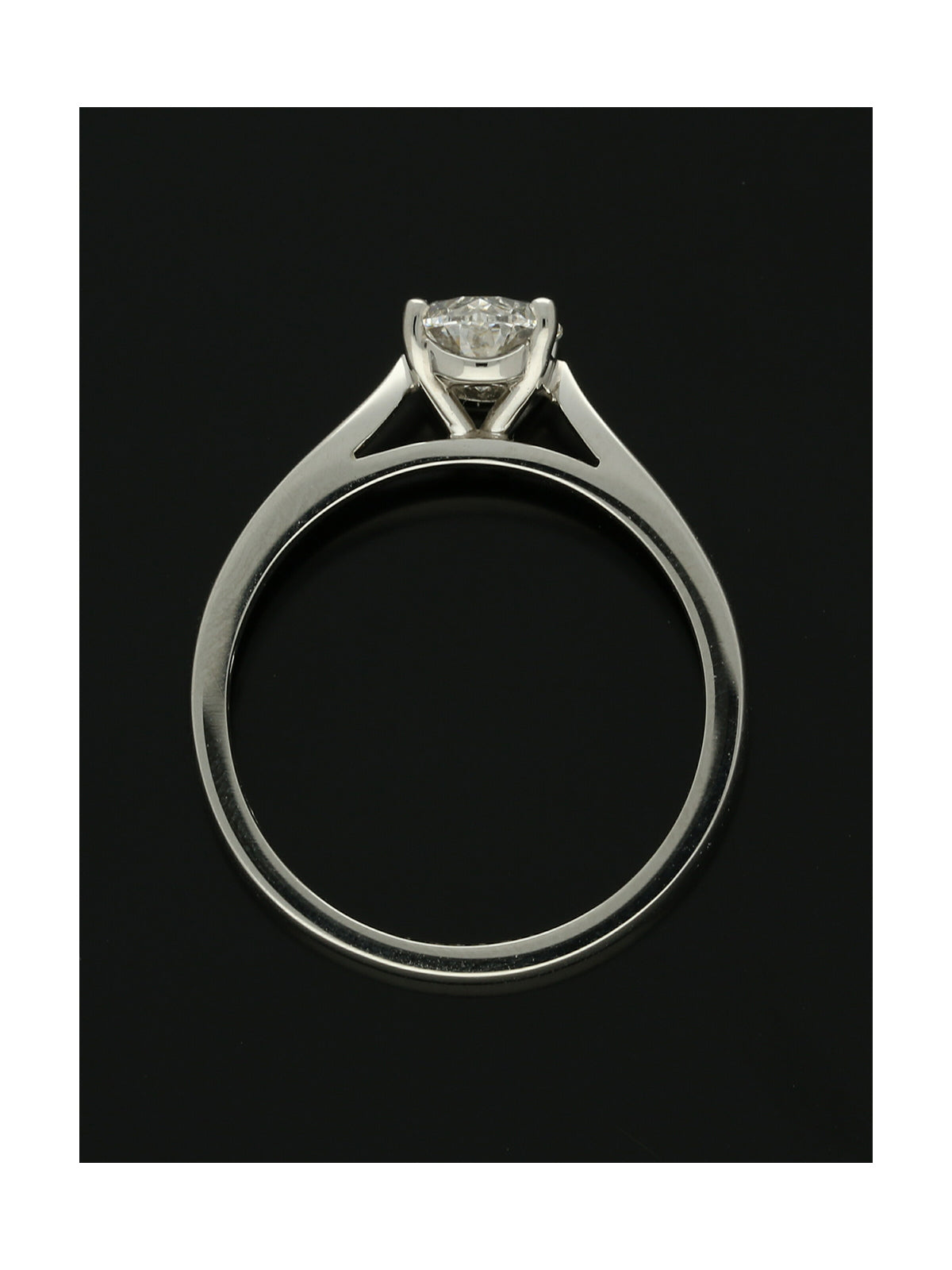 Diamond Solitaire Engagement Ring "The Isabella Collection" Certificated 1.00ct Oval Cut in Platinum
