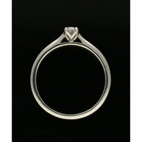 Diamond Solitaire Engagement Ring 0.25ct Oval Cut in Platinum