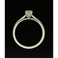 Diamond Solitaire Engagement Ring 0.50ct Certificated Pear Cut in Platinum