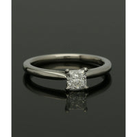 Diamond Solitaire Engagement Ring 0.50ct Certificated Princess Cut in Platinum