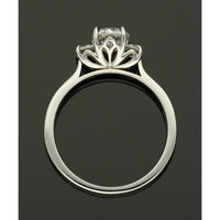 Three Stone Diamond Ring 0.90ct Certificated Round Brilliant Cut in Platinum