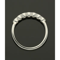 Diamond Half Eternity Ring 0.70ct Round Brilliant Cut in Platinum