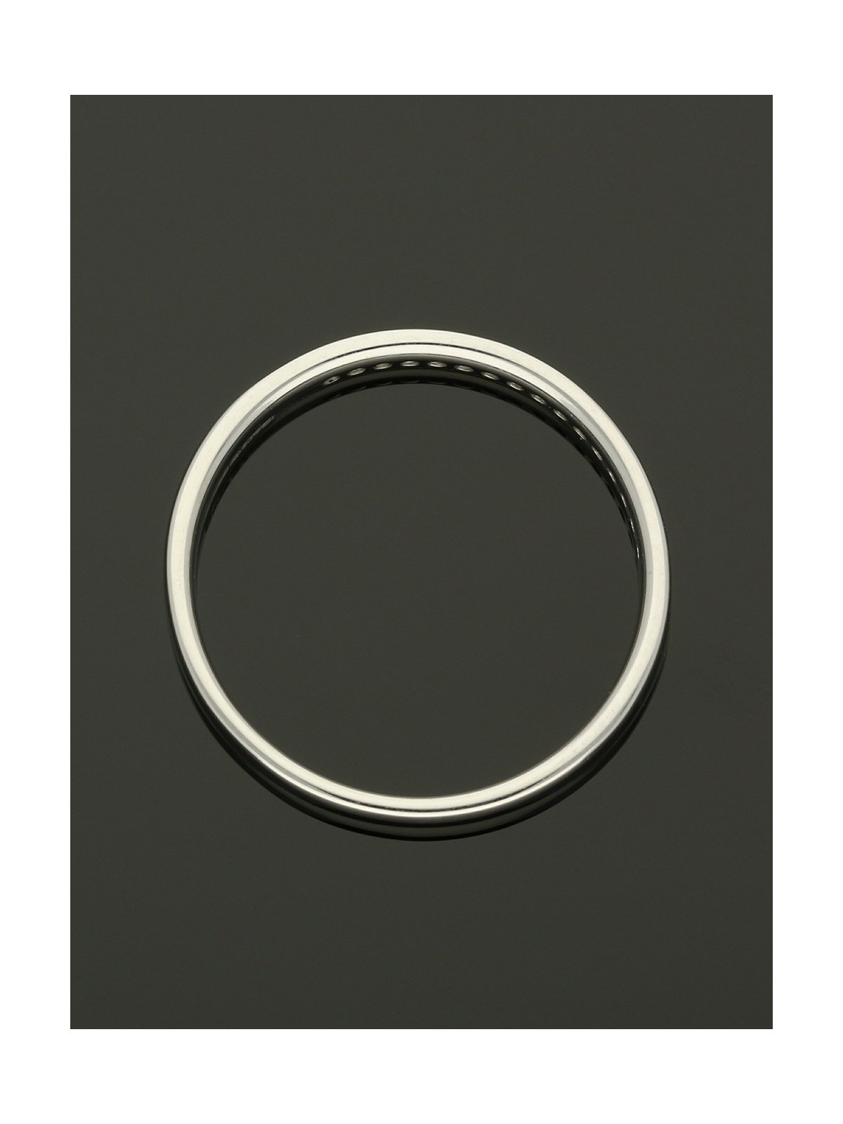 Diamond Half Eternity Ring 0.07ct Round Brilliant Cut in Platinum