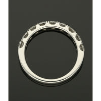 Diamond Half Eternity Ring 1.00ct Round Brilliant Cut in Platinum