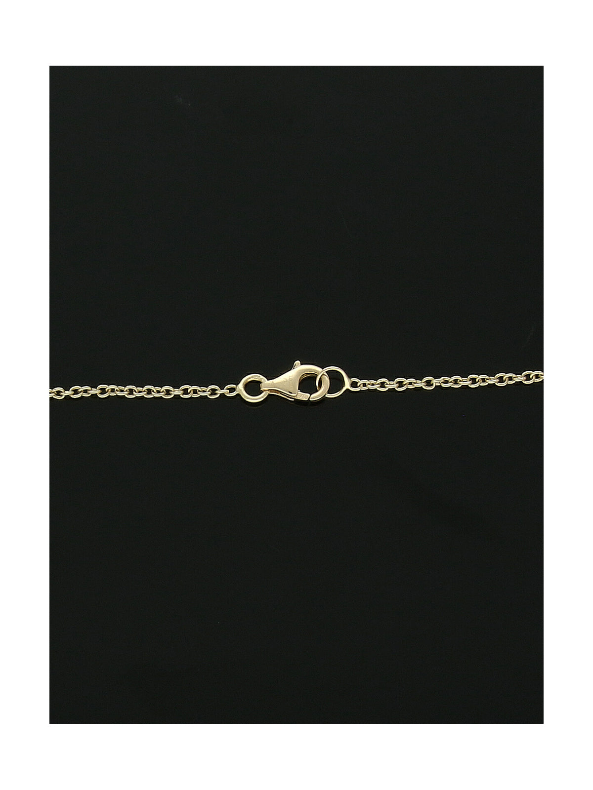Ovular Bead Station Necklace in 9ct Yellow Gold