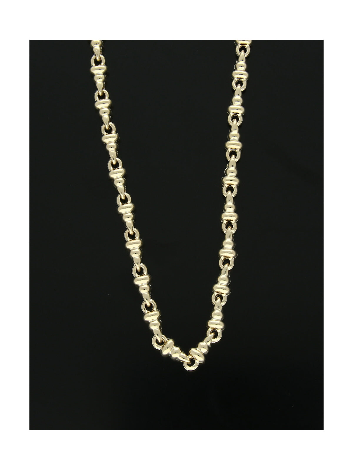 Spinning Top Link Necklace in 9ct Yellow Gold