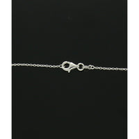 Marquise Bead Station Necklace in 9ct White Gold