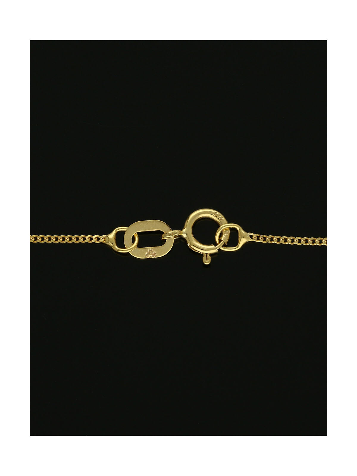 Diamond Round Brilliant Channel Set Letter 'E' Pendant Necklace in 9ct Yellow Gold