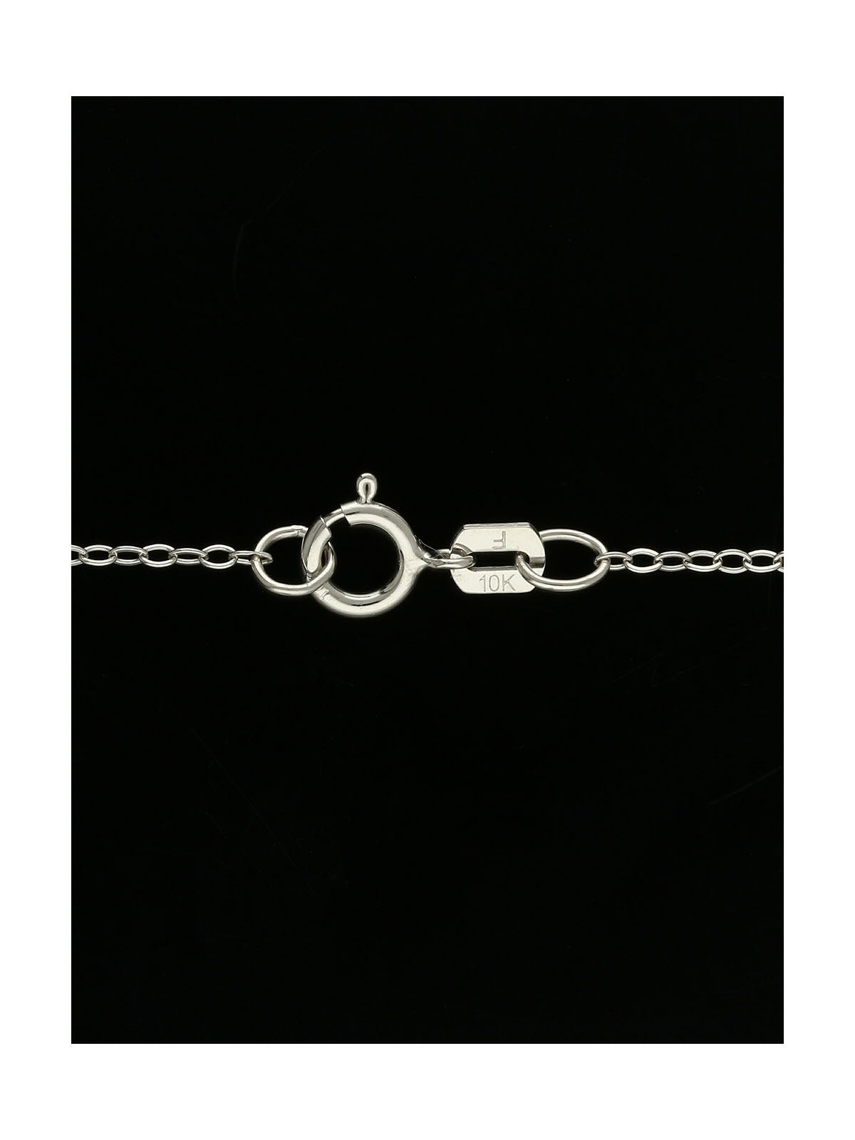 Diamond Round Brilliant Claw Set Interlocking Circle Necklace in 9ct White Gold