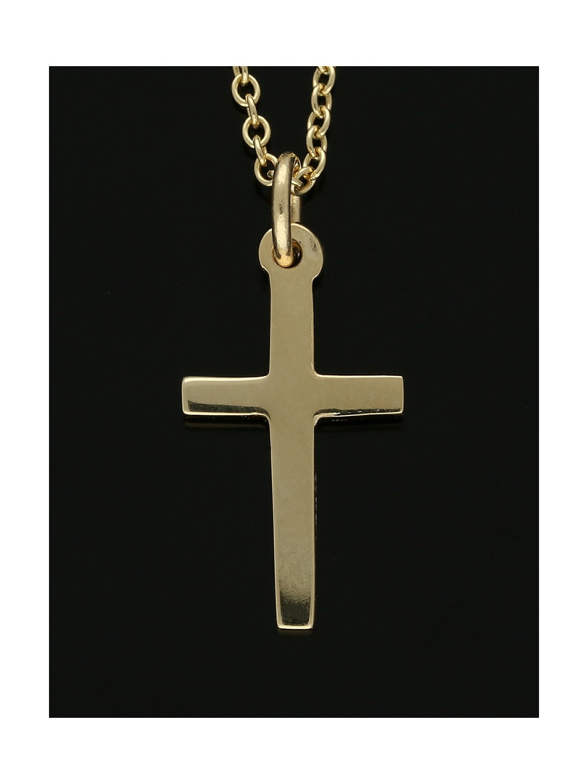 Cross Pendant Necklace in 9ct Yellow Gold