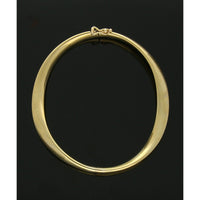 Taper & Twist Hinged Bangle in 9ct Yellow Gold