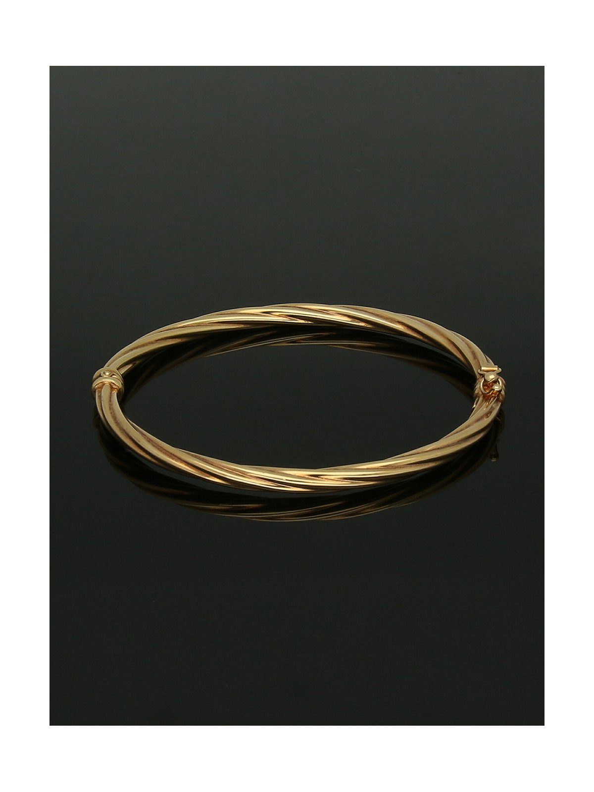 Twist Bangle in 9ct Yellow Gold