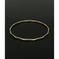 Faceted Bangle in 9ct Yellow Gold