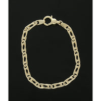 Polished Oval Link Bracelet in 9ct Yellow Gold