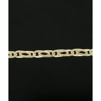 Polished Oval Link Bracelet in 9ct Yellow Gold