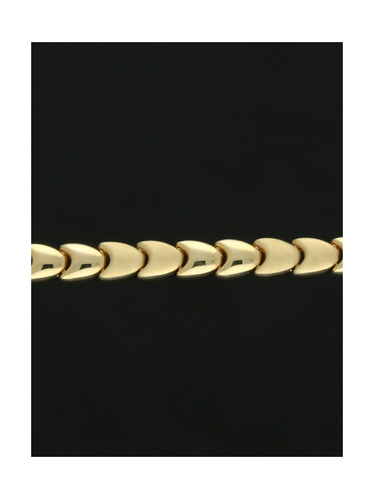 Polished Chevron Bracelet in 9ct Yellow Gold