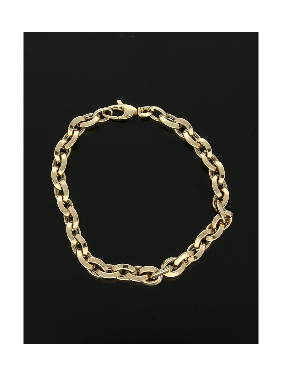 Oval Link Bracelet in 9ct Yellow Gold