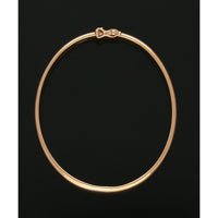 D-Shape Hinged Bangle in 9ct Rose Gold