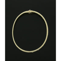 Diamond Hinged Bangle in 9ct Yellow Gold