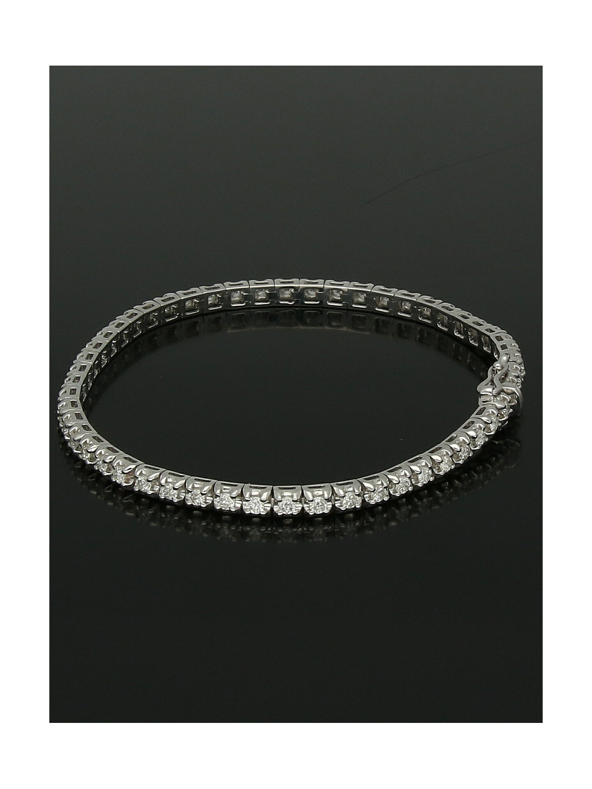 Diamond Line Bracelet 1.99ct in 9ct White GoldDiamond Line Bracelet 1.99ct in 9ct White Gold
