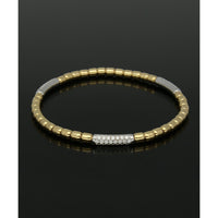 Diamond Set Bar Bracelet 0.79ct in 18ct Yellow & White Gold