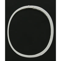 Diamond Channel Set Hinged Bangle 1.08ct in 18ct White Gold
