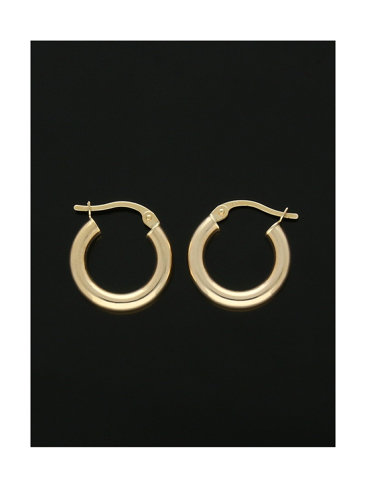 Hoop Earrings 15mm in 9ct Yellow Gold