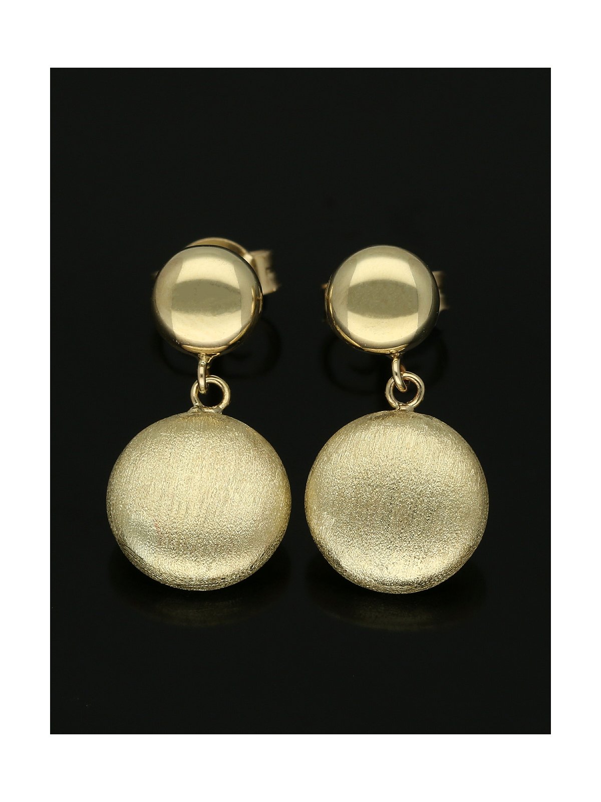 Bead Drop Earrings in 9ct Yellow Gold