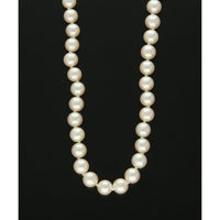Single Row 7mm Cultured Pearls with 18ct Yellow Gold Ball Clasp