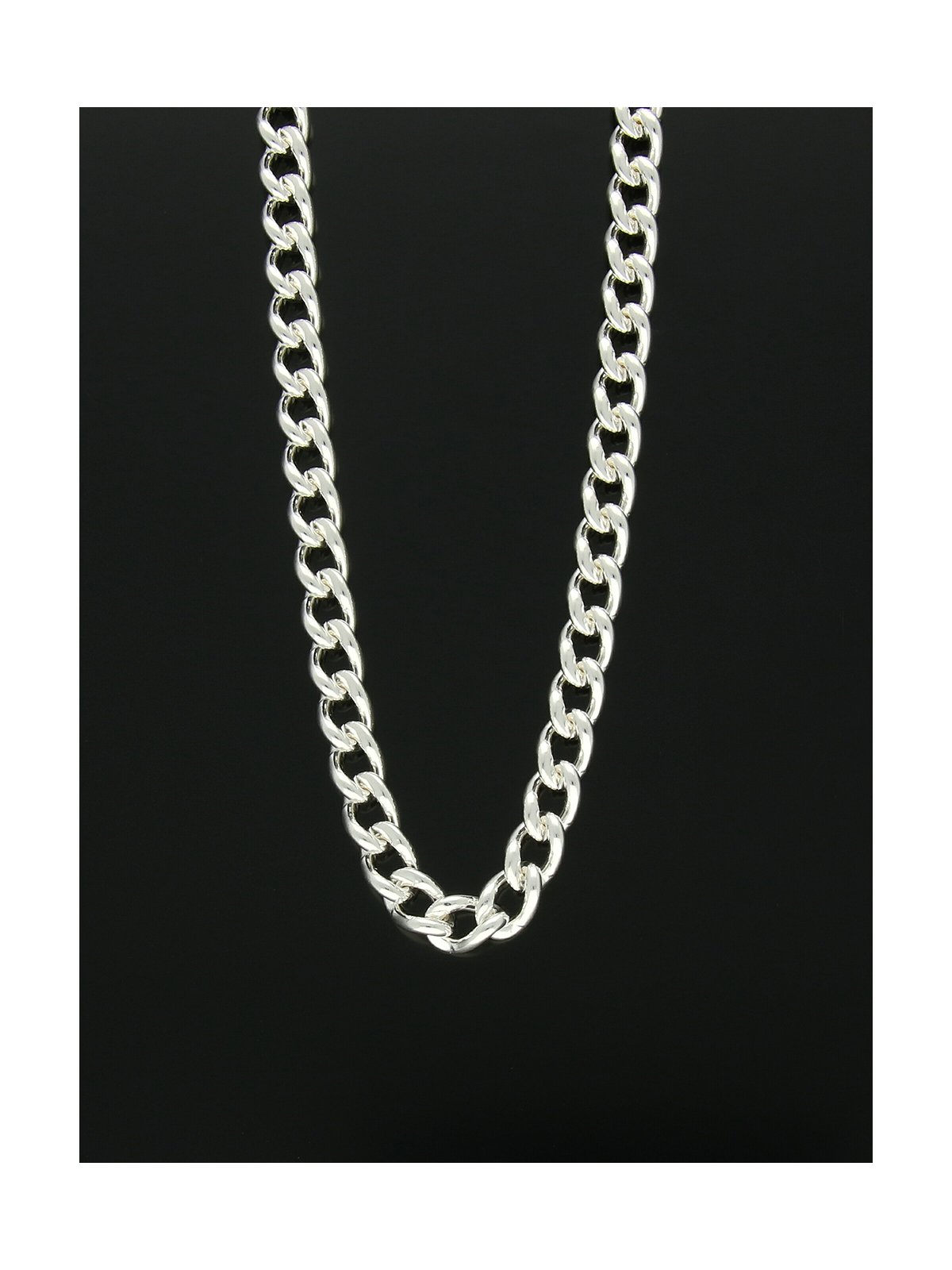 Curb Link Chain in Silver