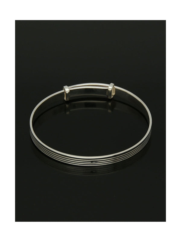 Baby's Engraved 4.5mm Bangle in Silver