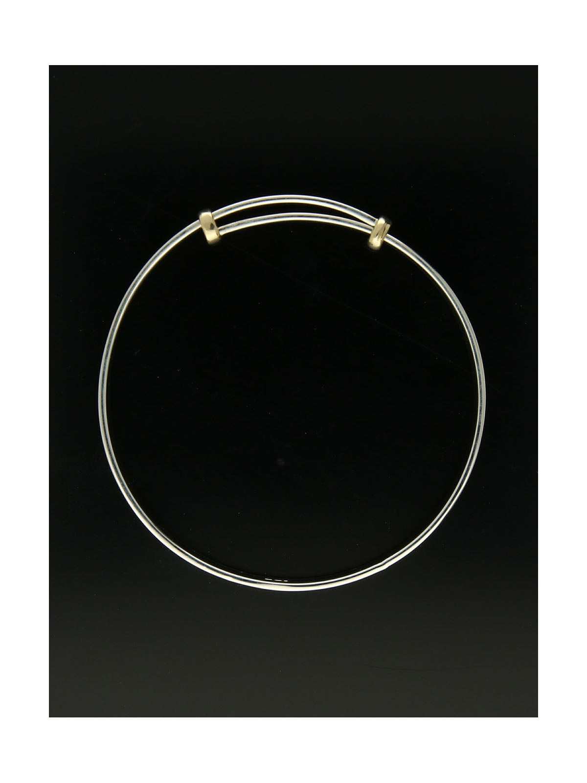 Child's Plain Bangle in Silver & Gold