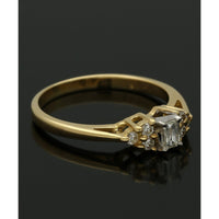 Pre Owned Diamond Solitaire Ring in 18ct Yellow Gold