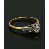 Pre Owned Diamond Ring in 18ct Yellow & White Gold