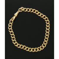 Pre Owned Curb Link Bracelet in 18ct Yellow Gold