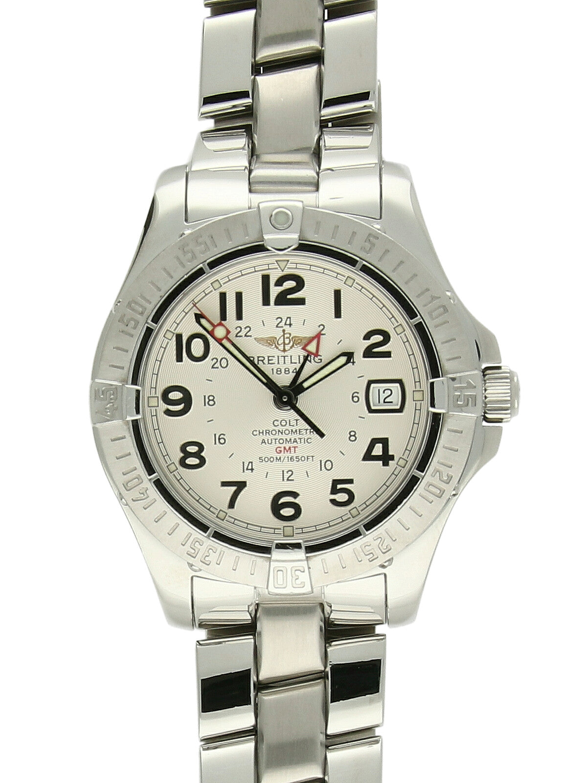 Pre Owned Breitling Colt GMT Steel Automatic 40mm Watch on Bracelet