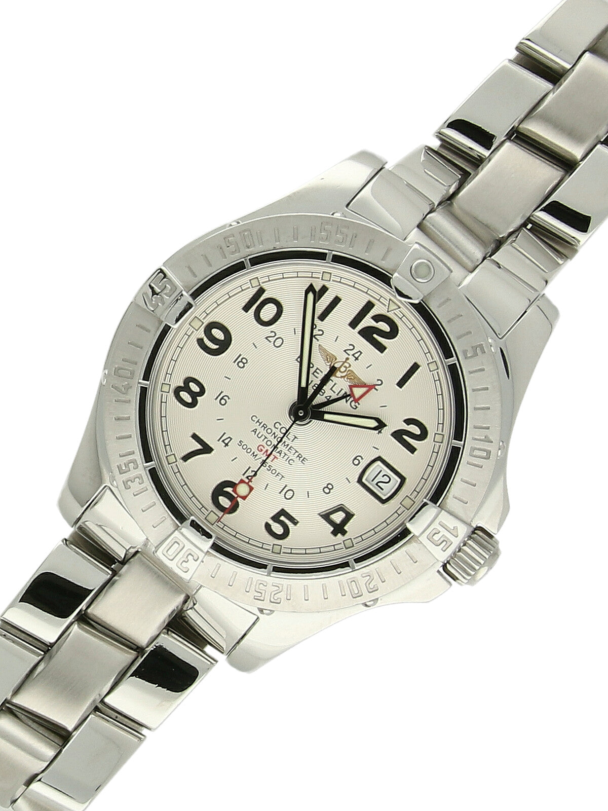 Pre Owned Breitling Colt GMT Steel Automatic 40mm Watch on Bracelet