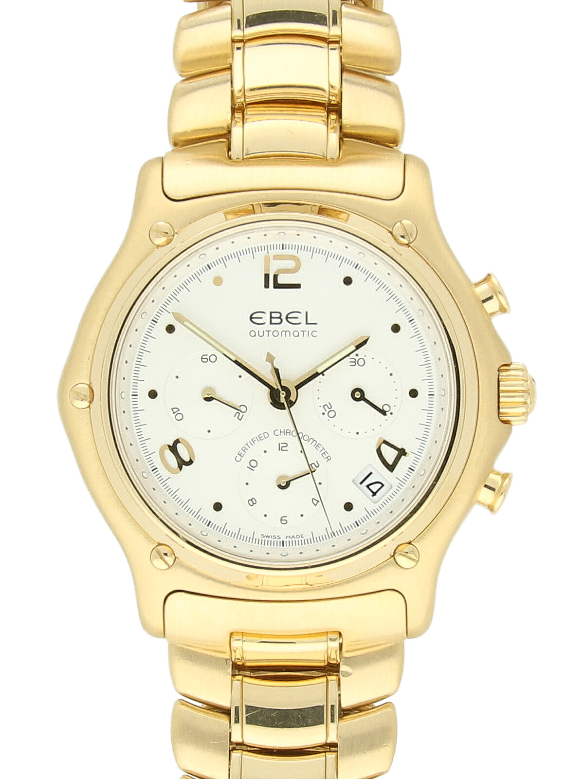 Pre Owned Ebel 1911 18ct Yellow Gold Automatic Watch on Bracelet