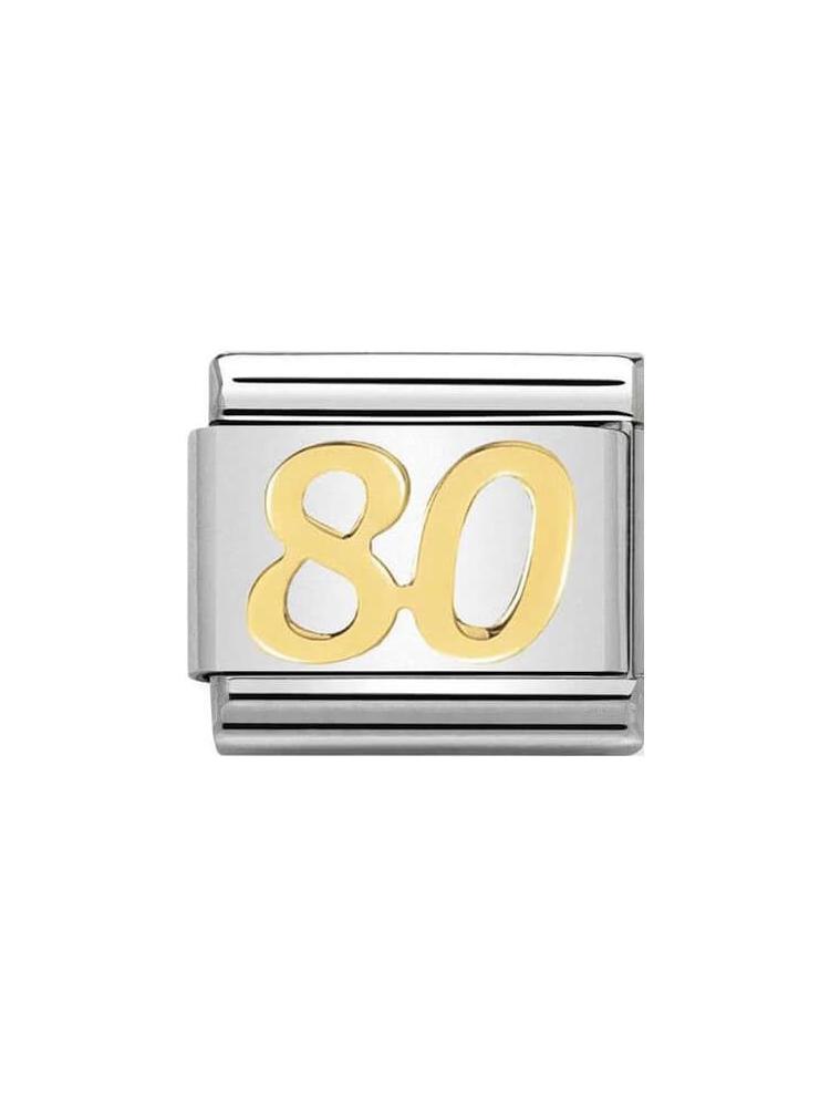 Nomination 80th Birthday Charm 030109-39 Composable Classic