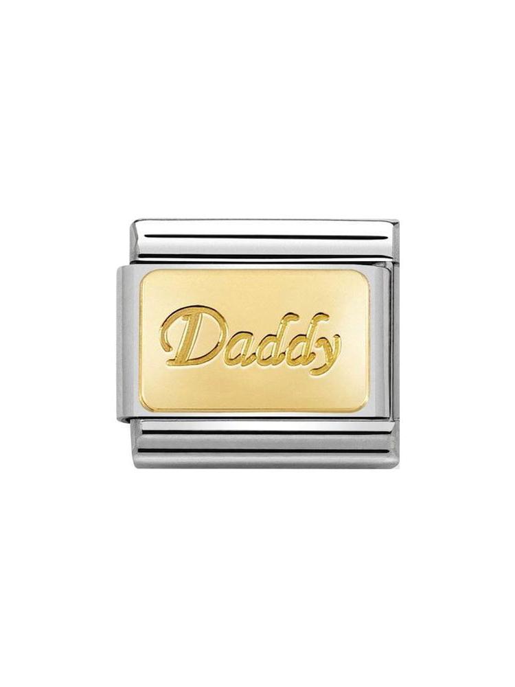 Nomination Classic Steel and Gold Daddy Charm 030153-18