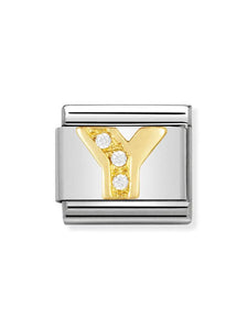 Nomination Classic Letter Y Stone Set Charm 030301-25